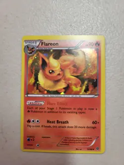 1x Pokemon TCG Flareon Ancient Origins 13/98 Holo LP Free Shipping - Image 1