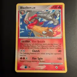 Blaziken 3/127 Holo Rare Platinum Pokemon TCG LP - Image 1