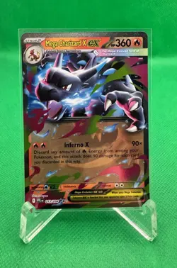 Pokemon TCG Mega Charizard X ex - Double Rare ME02: Phantasmal Flames 013/094 NM - Image 1