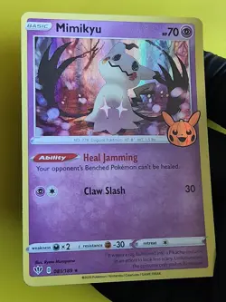 Mimikyu 081/189 Holo Trick or Trade BOOster 2022 Halloween Pokemon TCG - Image 1