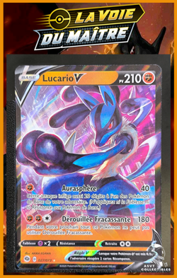Carte Pokemon Lucario V 027/073 EB3.5 La Voie Du Maitre Epee et Bouclier FR - Image 1