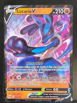 Carte Pokemon Lucario V 027/073 EB3.5 La Voie Du Maitre Epee et Bouclier FR - Image 2