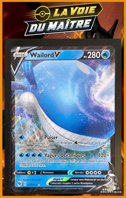 Carte Pokemon Wailord V 013/073 EB3.5 La Voie Du Maitre Epee et Bouclier FR - Image 1