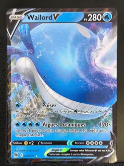 Carte Pokemon Wailord V 013/073 EB3.5 La Voie Du Maitre Epee et Bouclier FR - Image 2