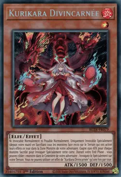 Yu Gi Oh ! Kurikara Divincarnee ( BLTR-FR079 ) Secret Rare en Francais - Image 1