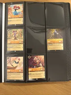 Disney Lorcana The First Chapter 142 Card Partial Set W/ Foils, Promo and Binder - Image 2