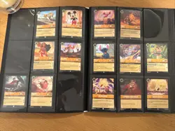 Disney Lorcana The First Chapter 142 Card Partial Set W/ Foils, Promo and Binder - Image 3