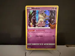 Mimikyu 081 2022 Pokemon Trick or Trade Darkness Ablaze Holo Rare Card NM+ - Image 1
