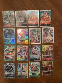 One Piece SR, AA & SEC Card Lot Japanese - Image 1