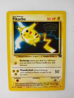 Pikachu 4 Pokemon The First Movie Black Star Promo Card LP - Image 1