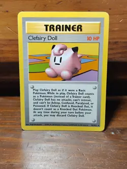 Clefairy Doll 70/102 Rare Base Set Pokemon Card - Image 1