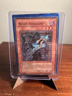 Yu-Gi-Oh! TCG Night Assailant AST-080 Card LP-MP Condition - Image 1