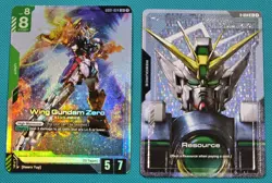 Gundam Card Game - Newtype Rising - Wing Gundam Zero 1 Legend Rare And 1 C+ Lot - Image 1