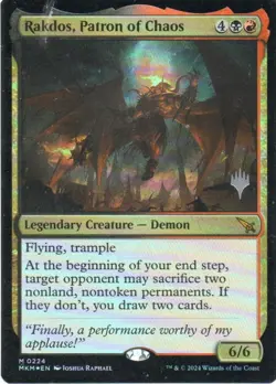 MTG: Murders at Karlov Manor: Foil Promo Pack Rakdos, Patron of Chaos: LP Con - Image 1