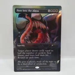 Peer into the Abyss NM #2002 Rainbow Foil MTG Secret Lair - Image 1