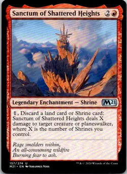 Sanctum Of Shattered Heights Magic The Gathering 2021 Core Mint X1 - Image 1
