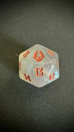 Oversized Spindown D20 Die - MTG Avatar: The Last Airbender Dice Life Counter - Image 1