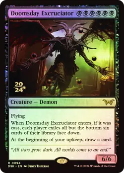 MTG FOIL Doomsday Excruciator Prerelease Duskmourn House of Horror - Promo: - Image 1