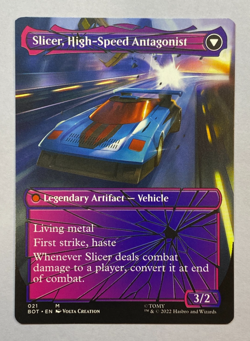 MTG - Slicer, Hired Muscle - NM - Shattered Glass - Transformers - BOT - Image 2