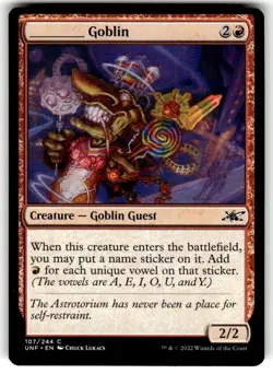 _____ Goblin Unfinity MTG NM Regular - Image 1