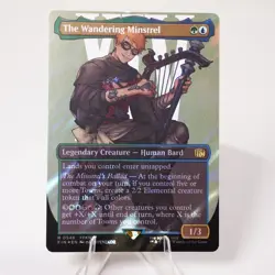 The Wandering Minstrel Borderless Surge Foil 548 FIN MTG NM See Video - Image 4