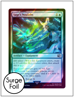 1x Sage's Nouliths, Surge Foil, Final Fantasy, Magic MTG NM - Image 1