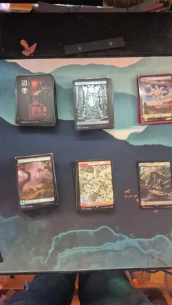 Magic the Gathering Full Art Lot -268 - 41 R 69 G 55 B 87 U 15 W 1 Wastes - Image 1