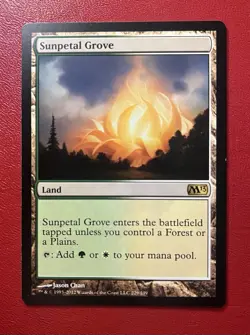 Sunpetal Grove M13 Magic the Gathering | Land Rare | MTG Light Play - Image 1