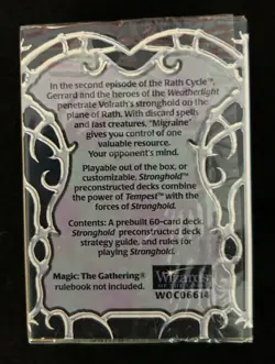 Stronghold "Migraine" MTG Factory Sealed Theme Deck WOTC Magic the Gathering CCG - Image 2