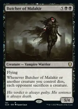 Near Mint, English - 4 x MTG Butcher of Malakir Commander Legends: Battle for Ba - Image 1