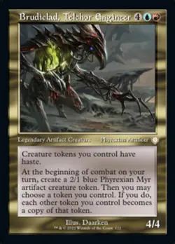Near Mint, English - 4 x MTG Brudiclad, Telchor Engineer Commander: The Brothers - Image 1
