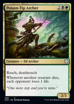Hero Deal, English - 1 x MTG Poison-Tip Archer Commander: Kaldheim - Image 1
