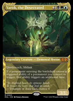Near Mint, English - 1 x MTG Yarok, the Desecrated March of the Machine - Image 1