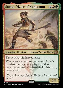 Near Mint, English - 1 x MTG Samut, Vizier of Naktamun March of the Machine: The - Image 1