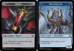 Hero Deal, English - 4 x MTG Blood // Shapeshifter Token Commander: March of the - Image 1