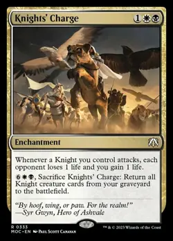 Near Mint, English - 4 x MTG Knights' Charge Commander: March of the Machine - Image 1