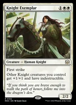 Near Mint, English - 1 x MTG Knight Exemplar Commander: March of the Machine - Image 1