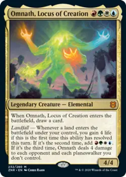 Near Mint, English - 1 x MTG Omnath, Locus of Creation Zendikar Rising - Image 1