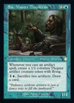 Near Mint, English - 1 x MTG Sai, Master Thopterist Commander: The Brothers' War - Image 1