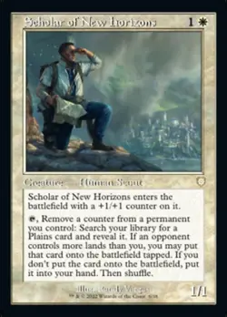 Near Mint, English - 1 x MTG Scholar of New Horizons Commander: The Brothers' Wa - Image 1