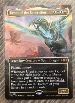 Ureni of the Unwritten (Borderless) Commander: Tarkir: Dragonstorm Regular Mtg - Image 1