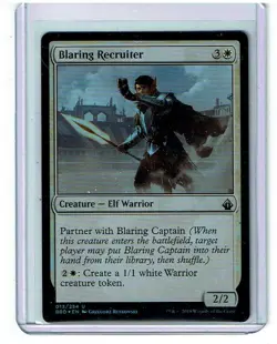 Blaring Recruiter - Foil - Battlebond - Magic the Gathering - Image 1