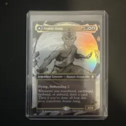 1x Avatar Aang - 0308, Borderless Art Foil, Avatar, Magic MTG NM - Image 1