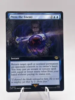 Press the Enemy 0352 Extended Art The Lord of the Rings LTR MTG NM - Image 1