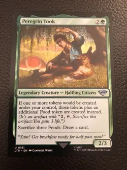 Magic the Gathering MTG Lord of the Rings Peregrin Took 181 NM+ - Image 1