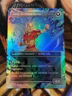 FOIL Aang, at the Crossroads (Borderless) #0304 Rare MTG Avatar Regular - NM 🔥 - Image 2