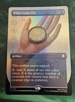 MTG - White Lotus Tile - Borderless Foil - Avatar MTG NM/M - Image 1