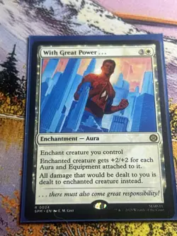 With Great Power. . . Mtg Spider-Man Marvel Magic The Gathering - Image 3