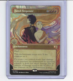 1x The Fated Firepower Borderless Foil NM Magic MTG The Last Airbender Avatar - Image 1