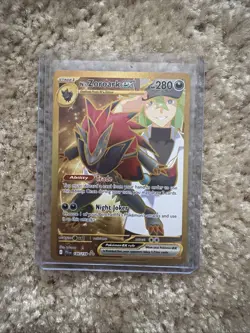 Pokemon TCG Journey Together N's Zoroark EX Gold Hyper Rare Card 189/159 - Image 3